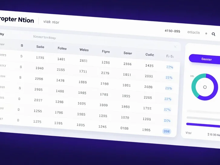 Dark mode SaaS UI showing a sales and purchase order dashboard wi