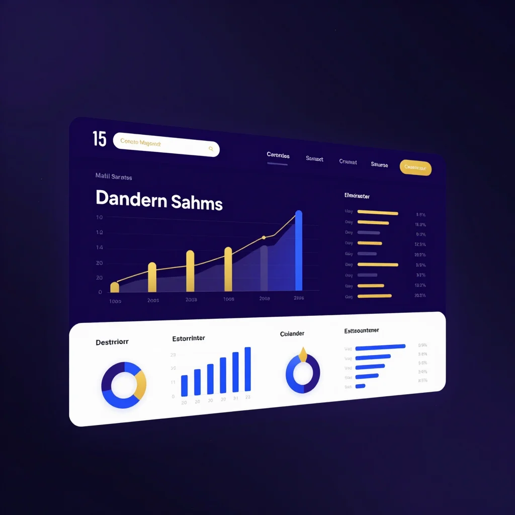 Dark mode SaaS UI dashboard, multi-branch sales reporting, analyt